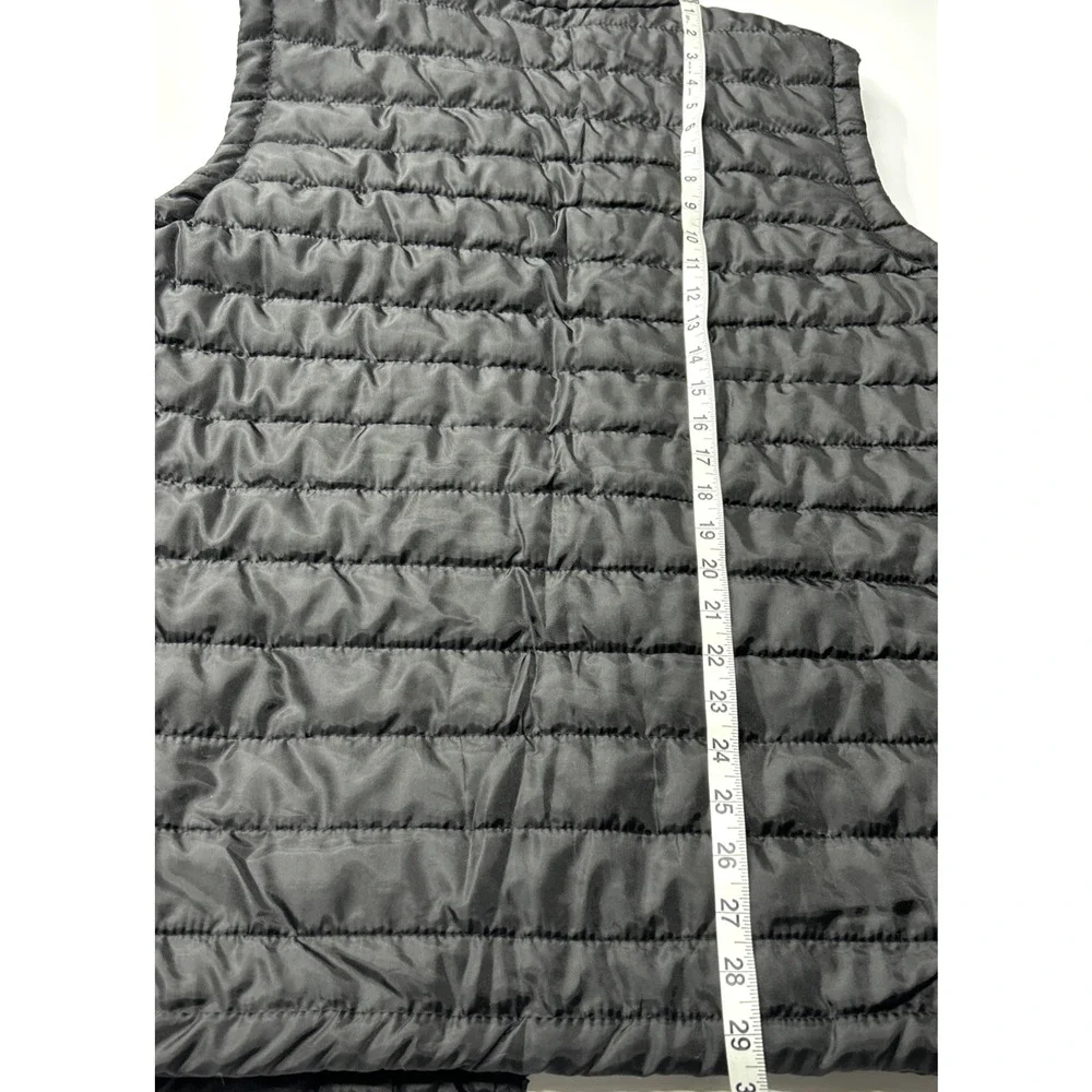Mens Jackson Hole Puffer Quilted Vest Zipper Front Outerwear Pockets Black Large